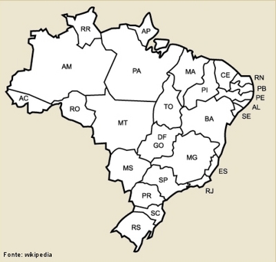 Brasil (mapa mudo) - Disciplina - Geografia