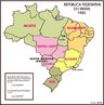 Em 1975 o estado da Guanabara foi transformado em municpio do Rio de Janeiro. Em 1979, Mato Grosso foi dividido, dando origem ao estado do Mato Grosso do Sul.</br></br>Palavras-chave: Brasil. Regio. Regionalizao. IBGE. Administrao. Desenvolvimento. Polticas Pblicas.