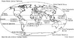 As Zonas trmicas da Terra so as faixas compreendidas entre as linhas dos Paralelos. Tambm conhecidas como Zonas climticas, elas se dividem em: a) Zona Polar rtica, entre o Plo Norte e o Crculo polar rtico, b) Zona Temperada Norte entre o Crculo polar rtico e o Trpico de Cncer, c) Zona Tropical entre o Trpico de Cncer e o Trpico de Capricrnio. d) Zona Temperada Sul entre o Trpico de Capricrnio e o Crculo Polar Antrtico, e) Zona Polar Antrtica, e) Zona Polar Antrtica entre o Crculo Polar Antrtico e o Plo Sul. </br></br> Palavras-chave: Mapa-Mndi. Zonas Climticas. Zonas Trmicas. Dimenso Socioambiental. Territrio. Regio. Lugar. Natureza. Clima.