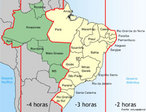 Esta  a diviso de fusos horrios no Brasil segundo a lei Federal 11.662, de 24 de Abril de 2008, vigente at 10 de novembro de 2013, quando entrou em vigor a Lei 12.876/2013, segundo a qual o Brasil passa a ter novamente 4 fusos horrios: o estado do Acre e a parte ocidental do estado do Amazonas retornam ao antigo fuso horrio, com duas horas a menos em relao ao horrio de Braslia. </br></br> Palavras-chave: Fuso Horrio. Brasil. Estado. Acre. Par. Amazonas. Meridiano de Greenwich.