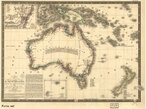 Adrien Bru (1786-1832) acompanhou o explorador francs Nicolas Baudin, em sua viagem de 1803 para a Austrlia. Baudin descrevia Bru como "um rapaz de boa disposio e com um entusiasmo pela geografia" e, em sua homenagem, chamou de Bru o Recife ao longo da costa noroeste da Austrlia. Bru regressou  Frana para tornar-se o gegrafo real e um importante editor de mapas de alta qualidade. As notas pormenorizadas deste mapa de 1826 identificam suas fontes. Bru chama a Austrlia de "Nova Holanda", o primeiro nome que lhe  dado em 1644 pelo explorador holands Abel Tasman. Somente no sculo XIX  que o nome Austrlia entrou em uso geral. </br></br> Palavras-chave: Mapas. Austrlia. Geografia. Frana. Nova Holanda.
