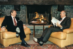 Mikhal Gorbatchov e Ronald Reagan