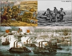 Guerra Civil Americana (tambm conhecida em portugus como Guerra de Secesso) ocorreu nos Estados Unidos da Amrica entre 1861 e 1865. </br></br> Palavras-chave: Guerra. Americana. Estados Unidos. Guerra de Secesso. 
