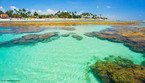 Os recifes de coral so considerados um dos mais antigos e biodiversos ecossistemas da Terra, tendo grande importncia ecolgica, social e econmica em todo o planeta. Uma em cada quatro espcies marinhas vive em recifes de coral, incluindo 65% das espcies de peixes. No Brasil, os recifes se distribuem por cerca de 3 mil quilmetros e so considerados os nicos ecossistemas recifais do Atlntico Sul. Das mais de 350 espcies de corais existentes no mundo, pelo menos 20 delas esto no Brasil, sendo que, destas, oito encontram-se apenas nos mares brasileiros - a maior proporo de endemismo de corais do planeta. Devido ao seu uso desordenado, ao longo dos anos, diversos recifes brasileiros, principalmente os costeiros, encontram-se em acelerado processo de degradao. Evidncias indicam que o uso inadequado desses ecossistemas pela pesca, atividades tursticas, mau uso da terra na orla martima pode estar comprometendo o futuro desses ambientes. Fonte: <a target="_blank" href="http://www.ecodesenvolvimento.org/posts/2011/junho/bioma-maritimo">EcoD</a>. Na imagem, recifes de coral em Porto de Galinhas, estado de Pernambuco.</br></br>Palavras-chave: Ambientes Costeiros. Recifes de coral. Degradao. Turismo. Economia.